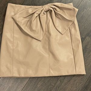 NWT “leather” mini skirt